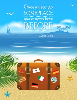 Vacation, travel and summer holidays. Vacation and Tourism concept
