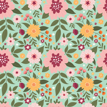 Seamless pattern with floral pattern. Seamless vector background for fabric, wrapping paper, cover, etc.. Seamless pattern with floral pattern. Seamless vector background