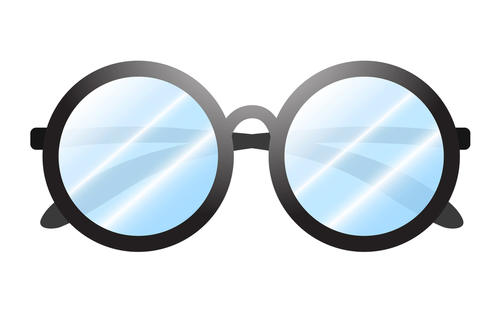 Glasses on White. Vector Illustration