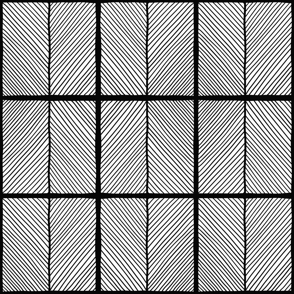 Vector Abstract Background. Striped Geometric Figures. Black and White