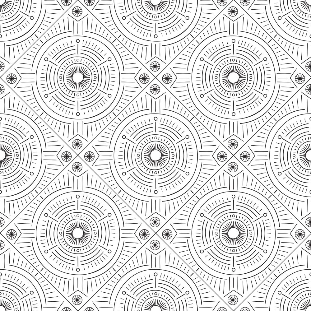 Vector Seamless Abstract Pattern. Ethnic  Geometric Design