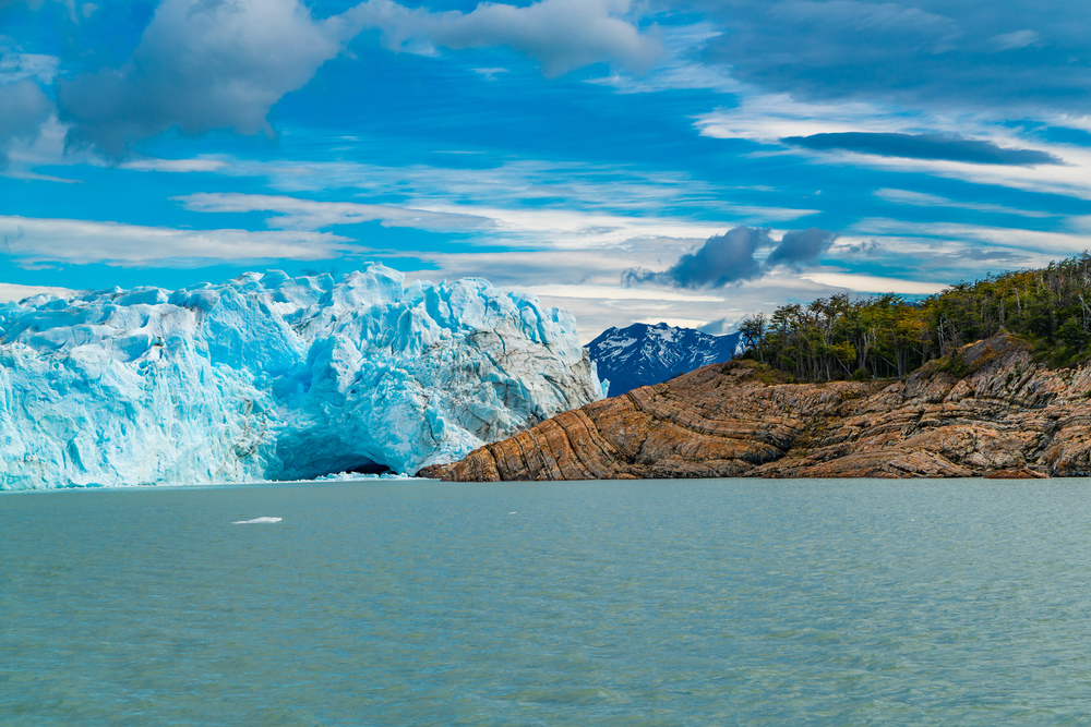 Perito Moreno Glacier on Argentina Lake at Los Glaciares National Park in Argentina