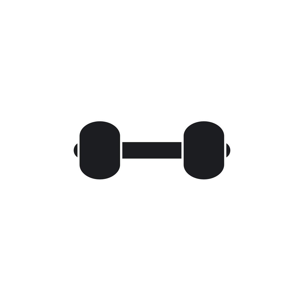 Barbel Gym logo vector template
