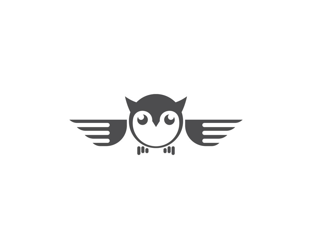 Owl logo vector icon template