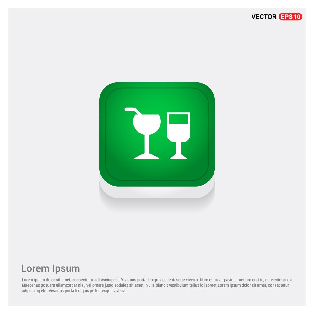 Glass of drink icon