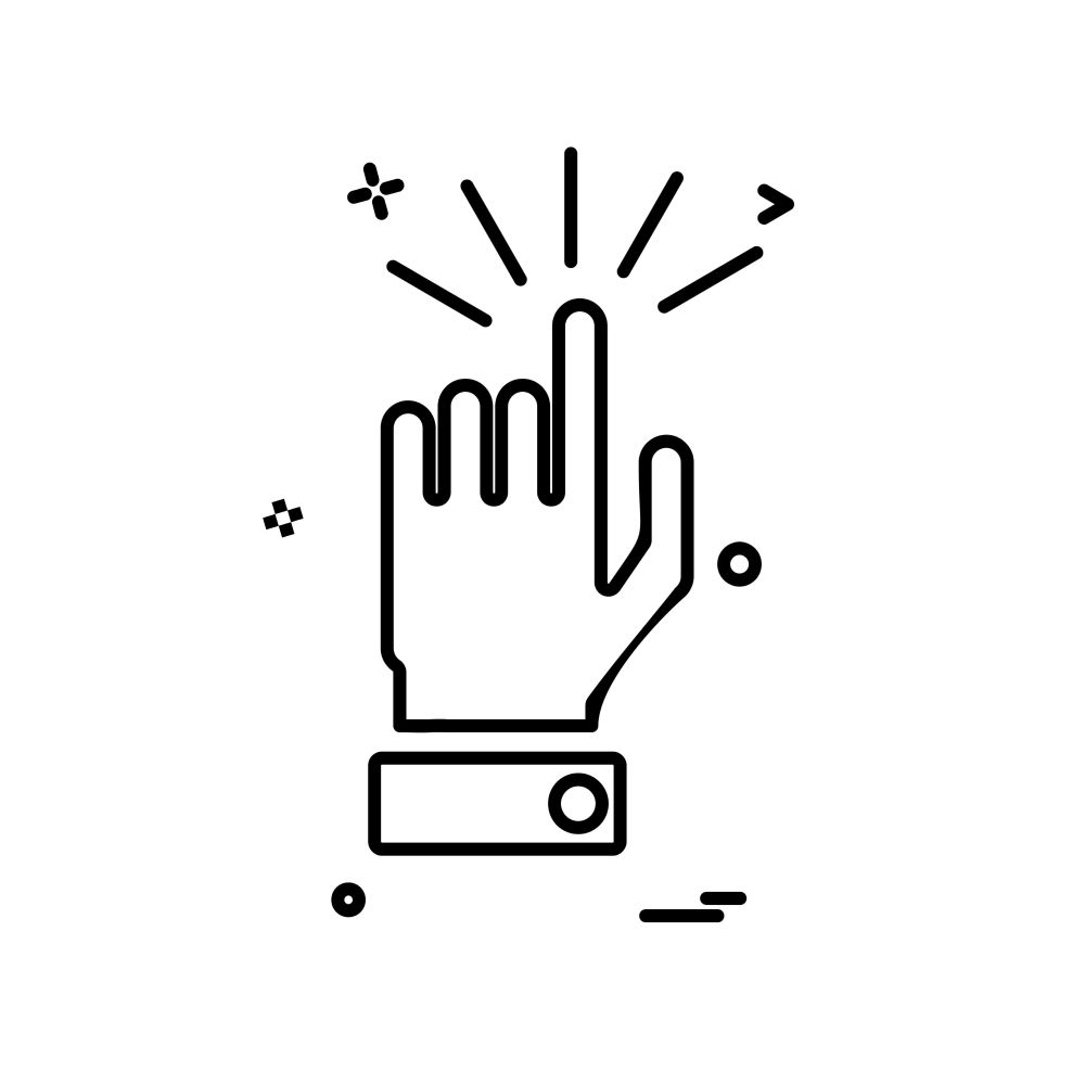 Hand icon design vector