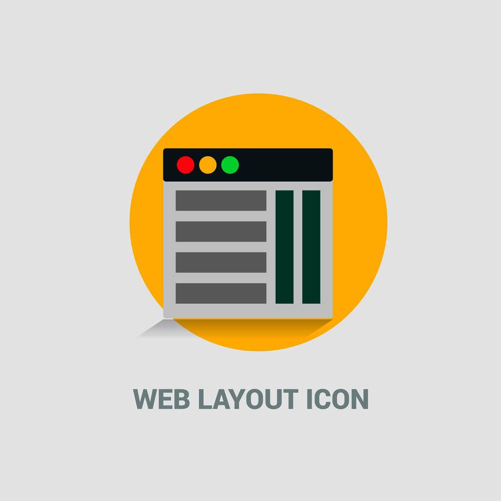 Web Layout icon deisgn vector
