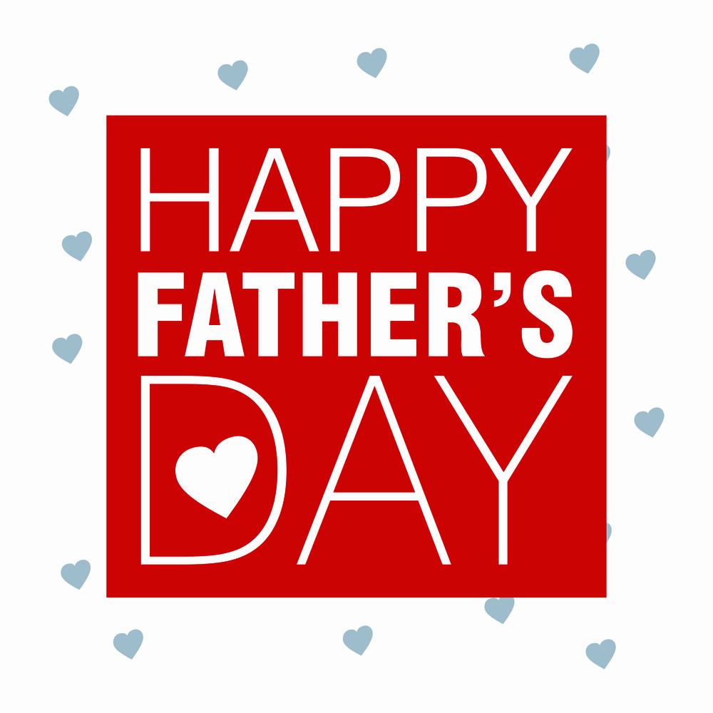 Happy Father&rsquo;s day card with typography vector