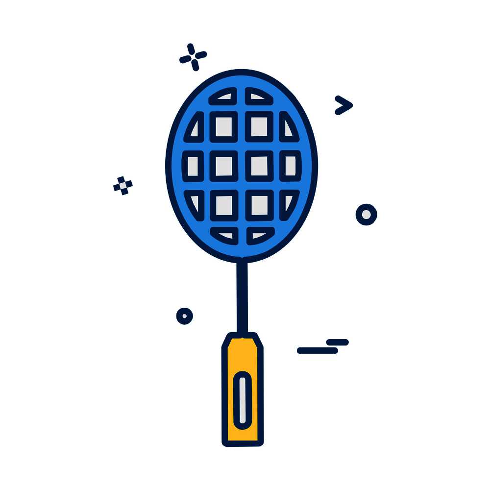 Badminton icon design vector