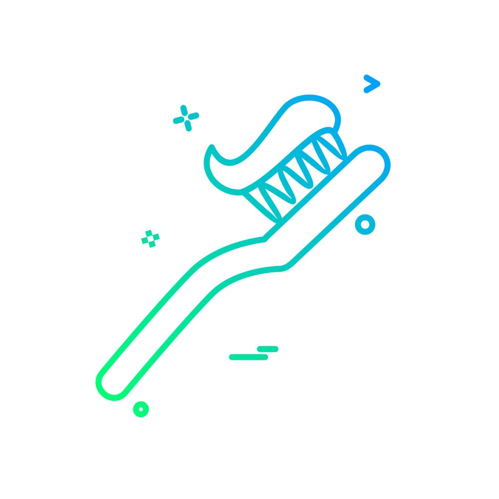Tooth brush icon design vector