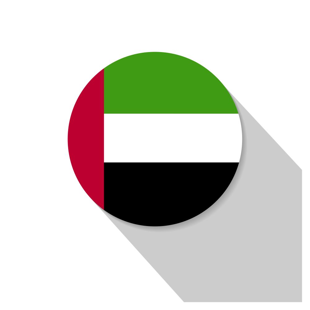 UAE flag design vector