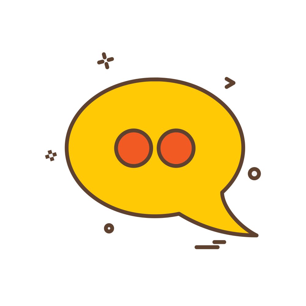 Chat icon design vector