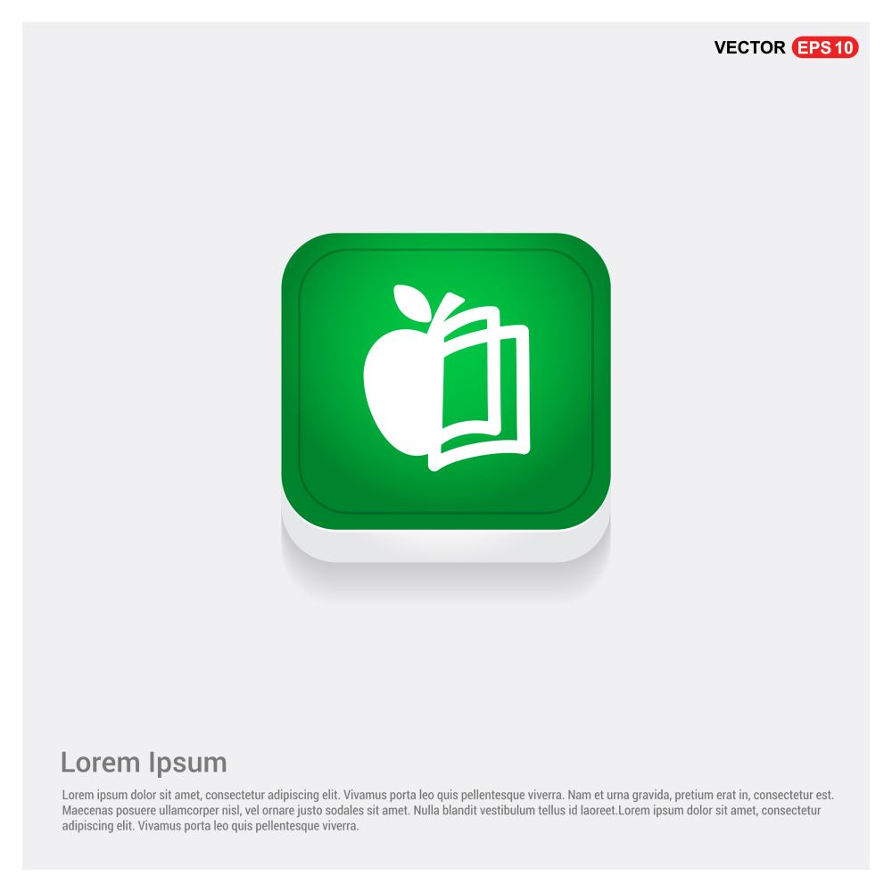 Book and apple icon