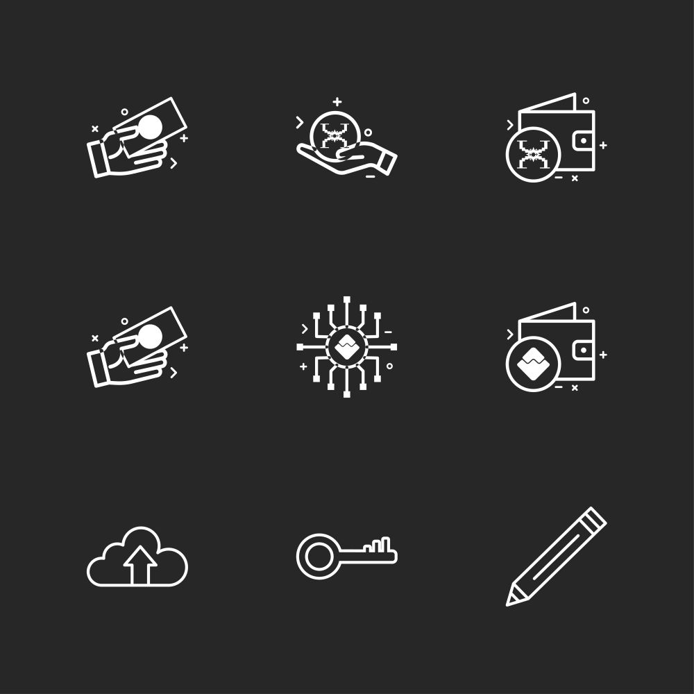 pencil , key , uploading , cloud ,   crypto currency , money,  crypto , currency , icons , lock , unlock , graph , rate ,icon, vector, design,  flat,  collection, style, creative,  icons