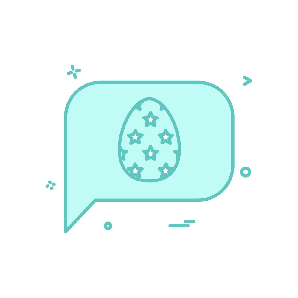 sms chat easter egg icon vector design