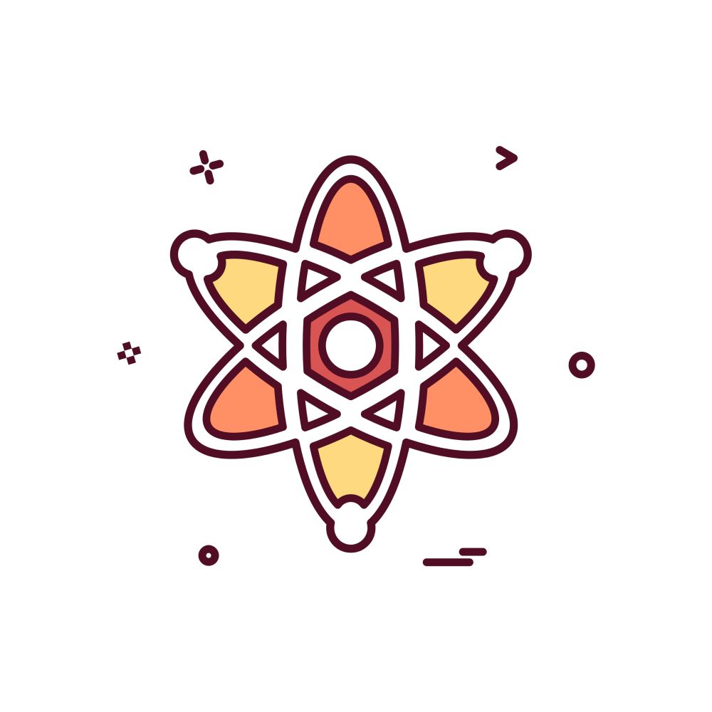 Nuclear icon design vector
