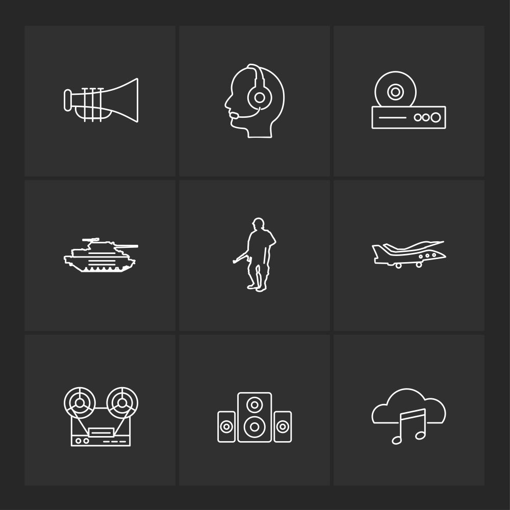 army ,  armour , tanks , guns , wars , rocket , missiles , helicopter, ships , boats , fighter plane , icon, vector, design,  flat,  collection, style, creative,  icons