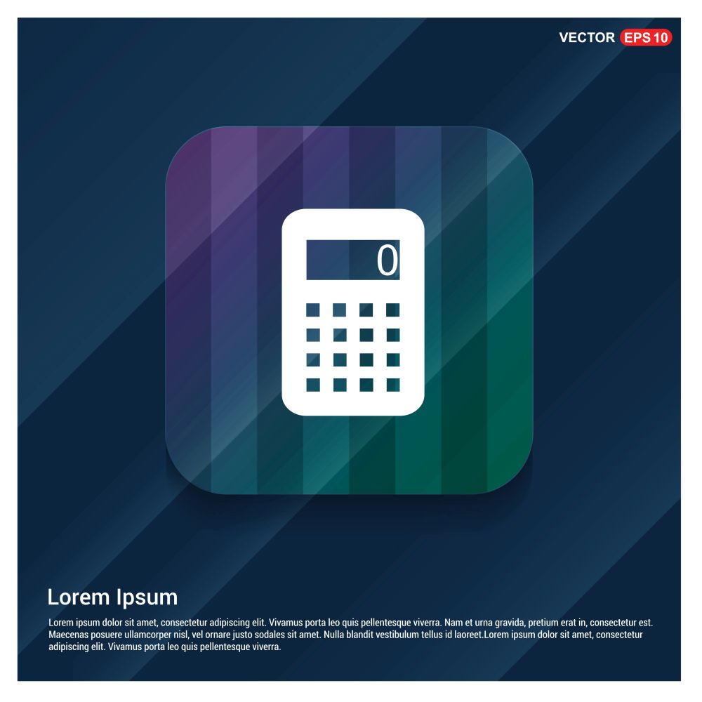 Electronic calculator icon - Free vector icon