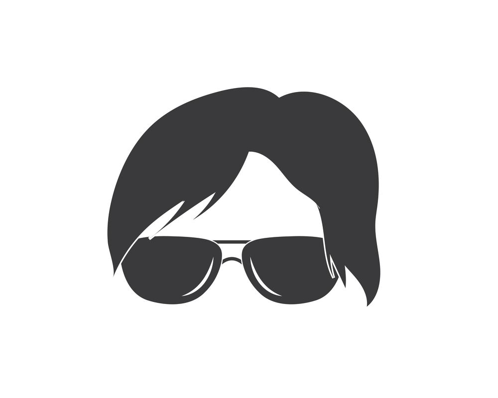 man hairstyle element icon vector illustration design