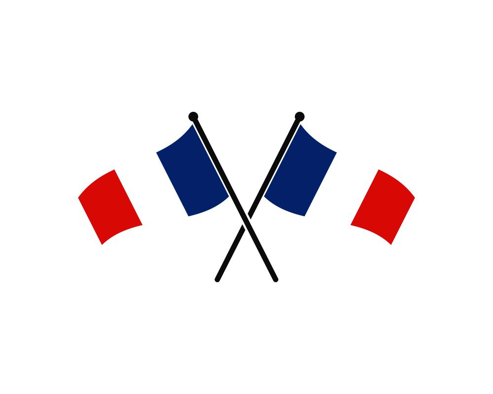 france flag vector illustration design template
