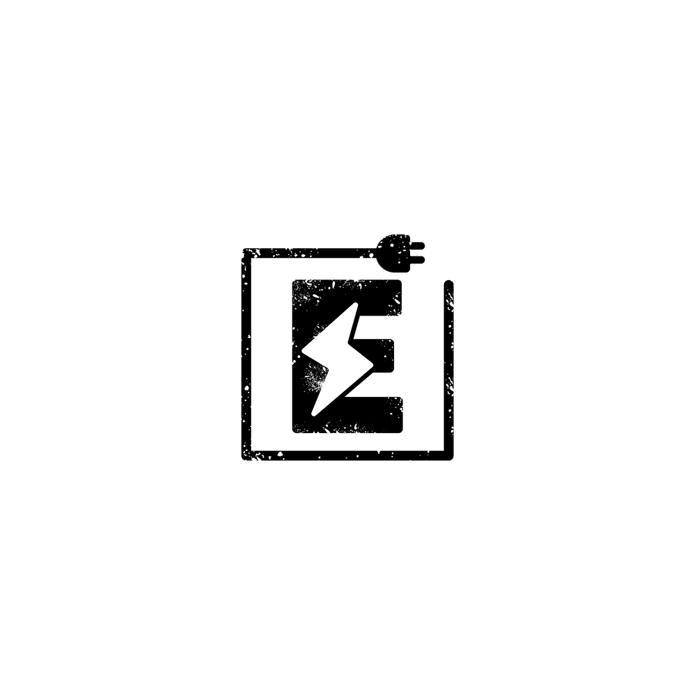 flash logo initial e symbol electrical vector icon element isolated - vector. flash logo initial e symbol electrical vector icon element isolated
