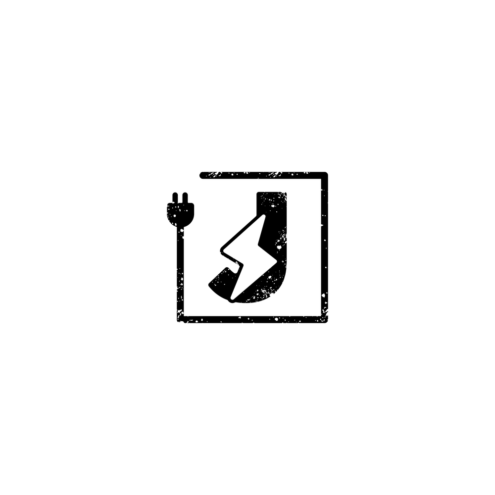flash logo initial j symbol electrical vector icon element isolated - vector. flash logo initial j symbol electrical vector icon element isolated