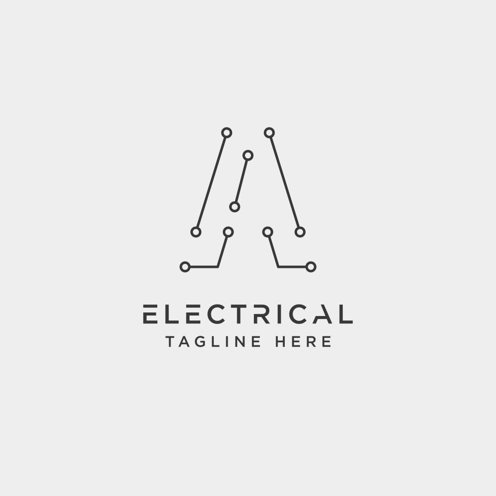 connect or electrical a logo design vector icon element isolated - vector. connect or electrical a logo design vector icon element isolated