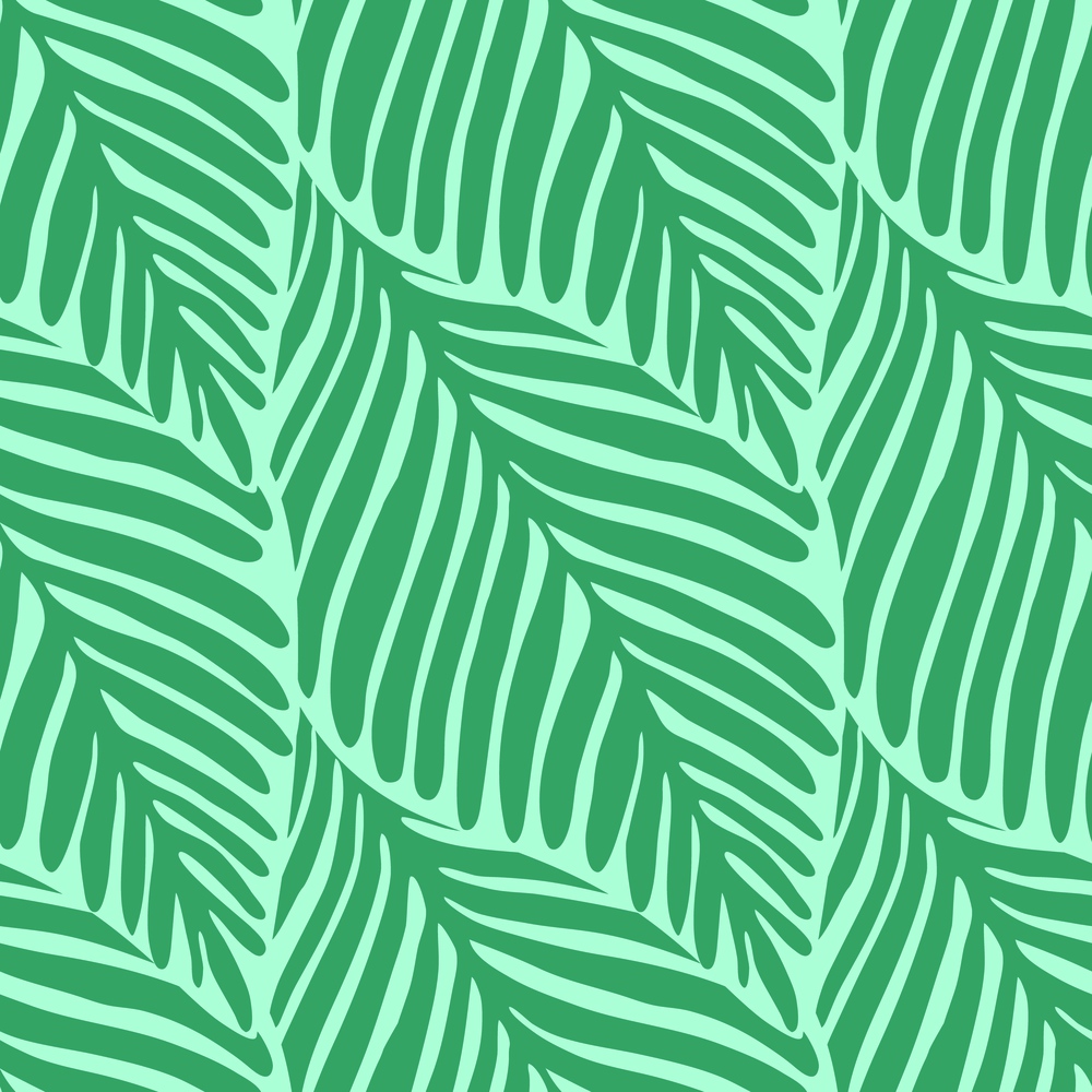 Abstract green leaf seamless pattern. Exotic plant. Tropical pattern, palm leaves seamless vector floral background.. Abstract green leaf seamless pattern. Exotic plant.