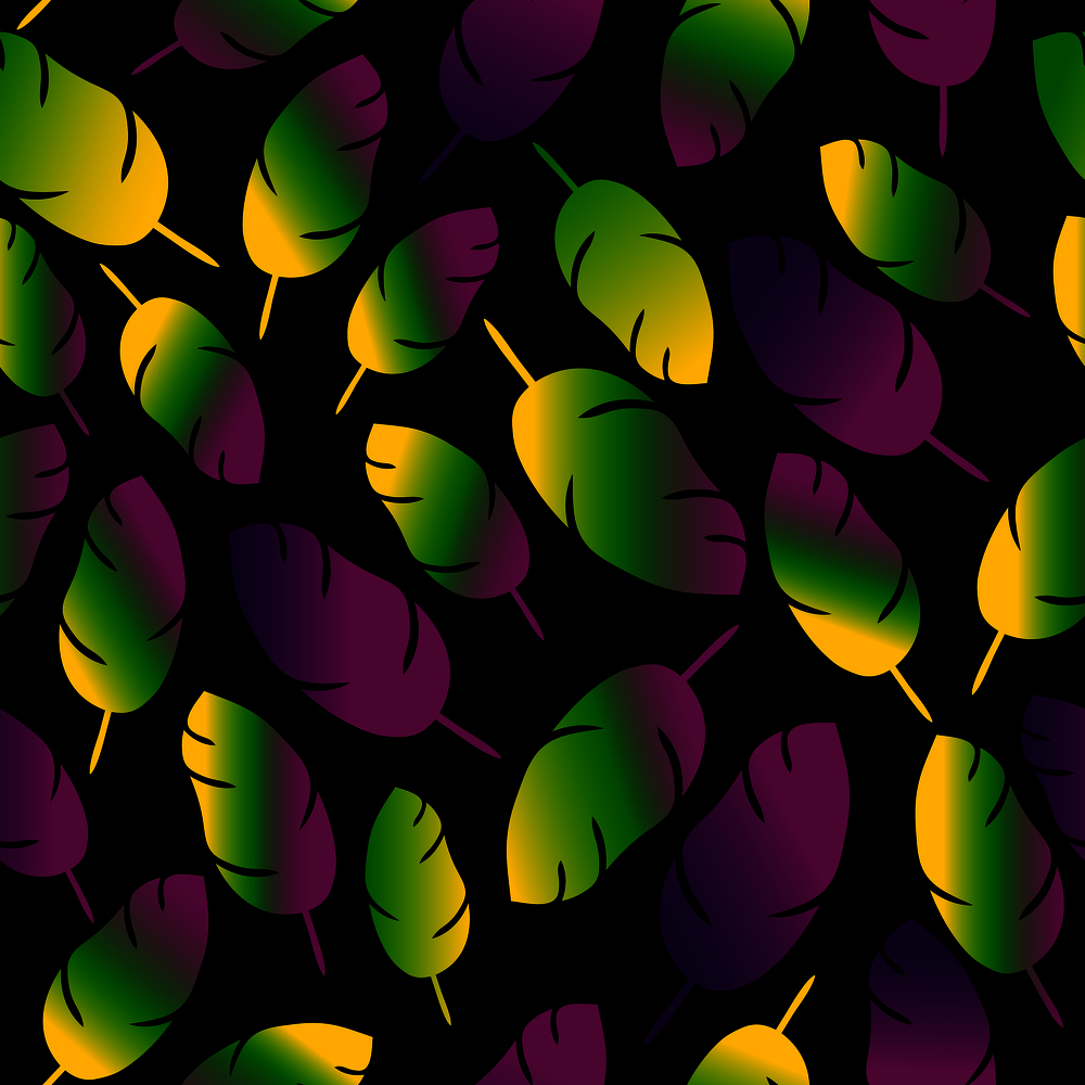 Mardi gras seamless pattern with colors feathers. Mardi gras seamless pattern with feathers on dark
