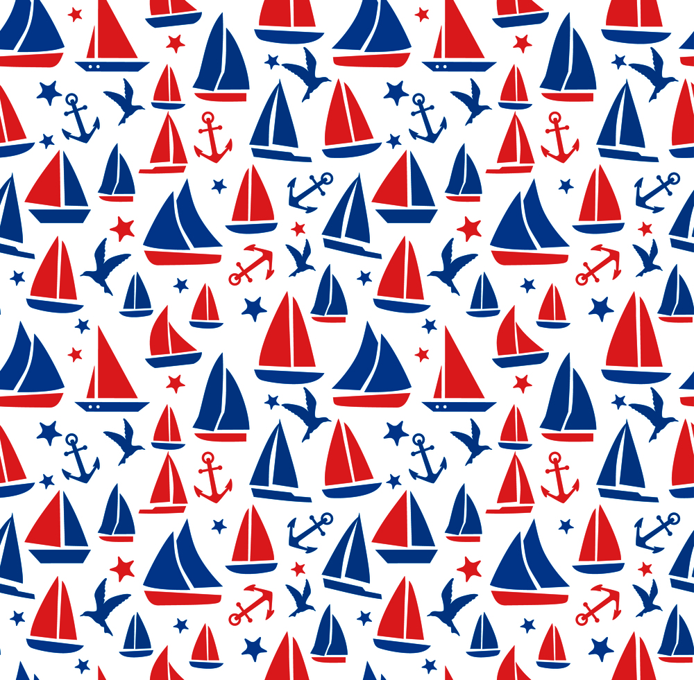 Seamless abstract sea background. Sailboats on white background.. Seamless abstract sea background. Sailboats on white background. Sea seamless pattern.