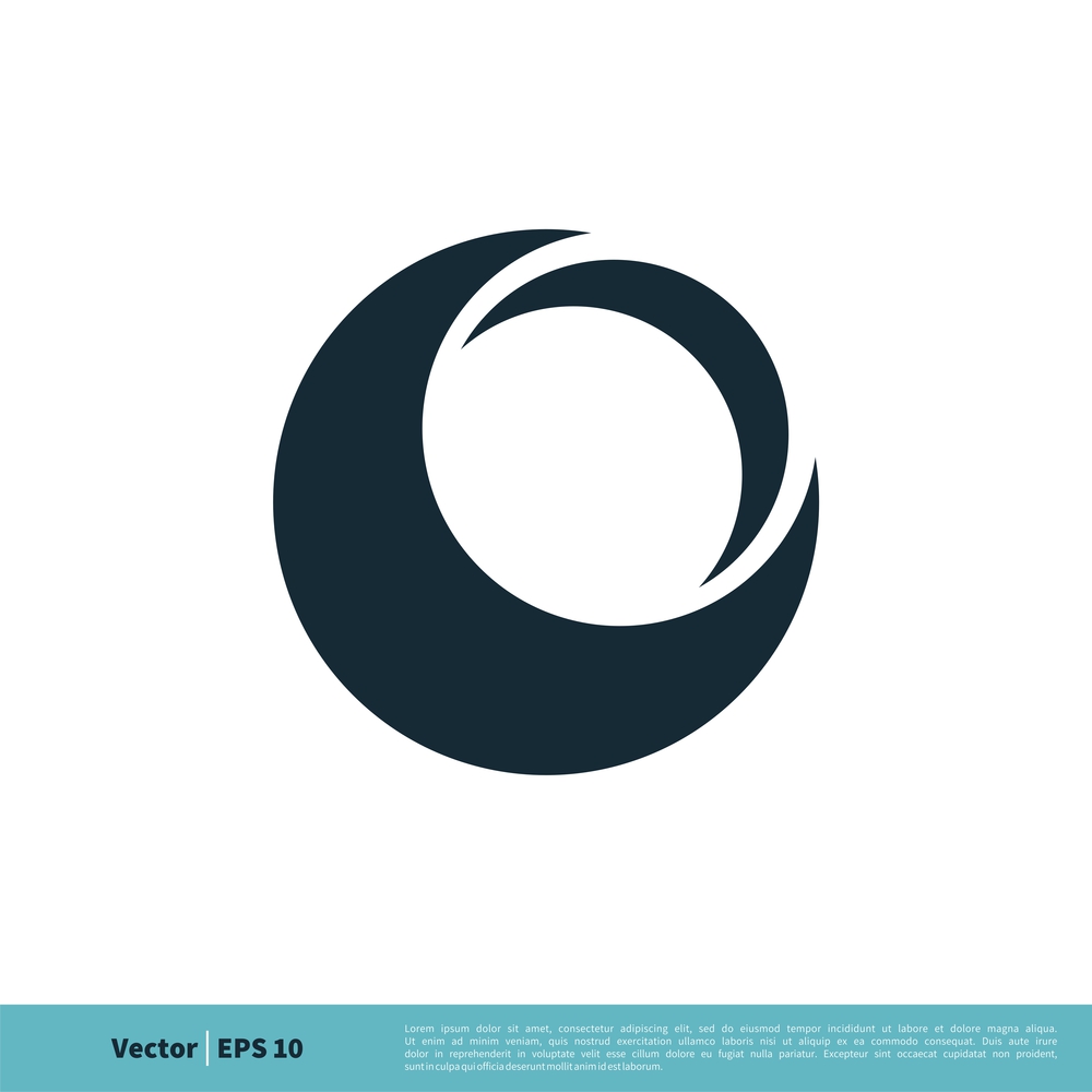 Circle Ring Swoosh Icon Vector Logo Template Illustration Design. Vector EPS 10.