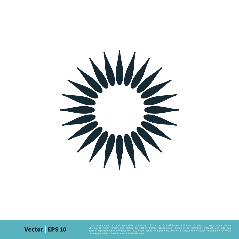 Star Flower Decoration Icon Vector Logo Template Illustration Design. Vector EPS 10.