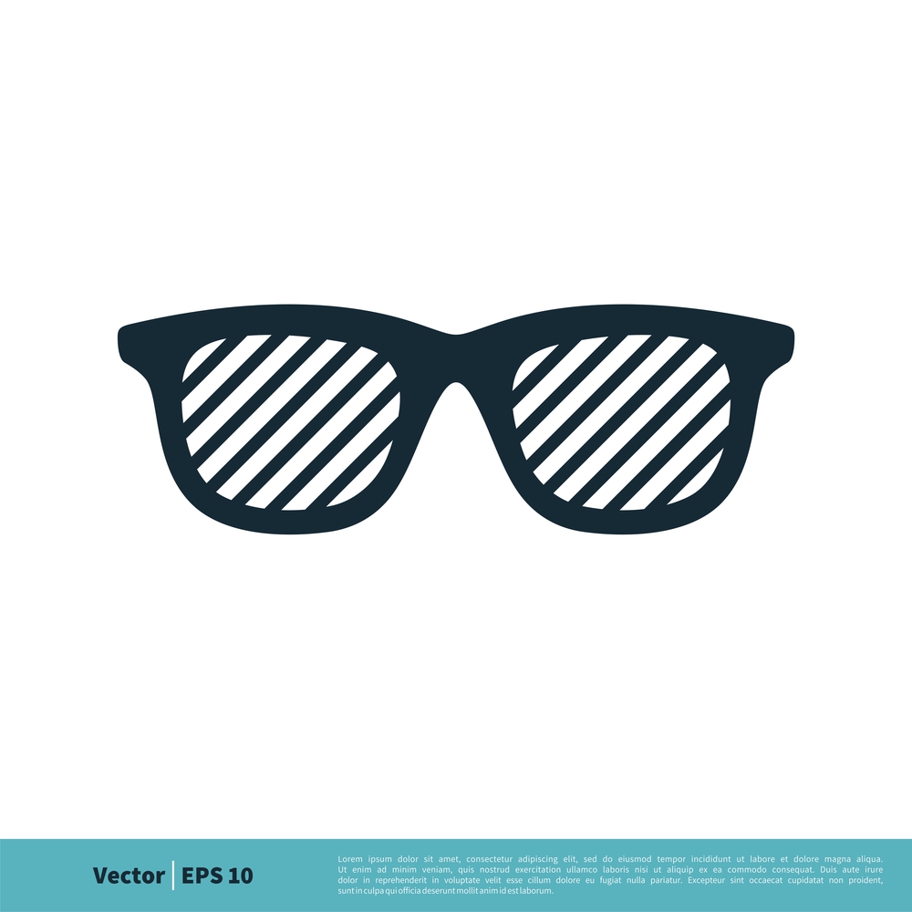 Eyeglasses Icon Vector Logo Template Illustration Design. Vector EPS 10.