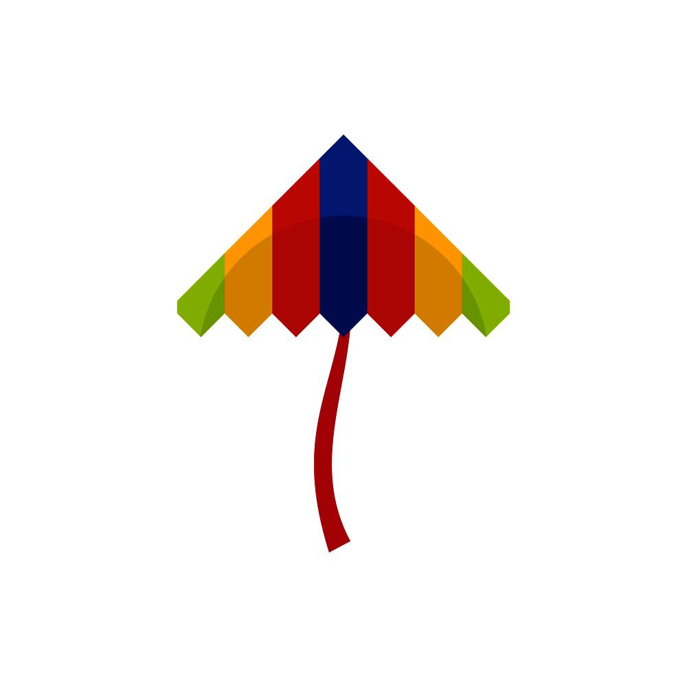 Festival kite icon. Flat illustration of festival kite vector icon for web isolated on white. Festival kite icon, flat style