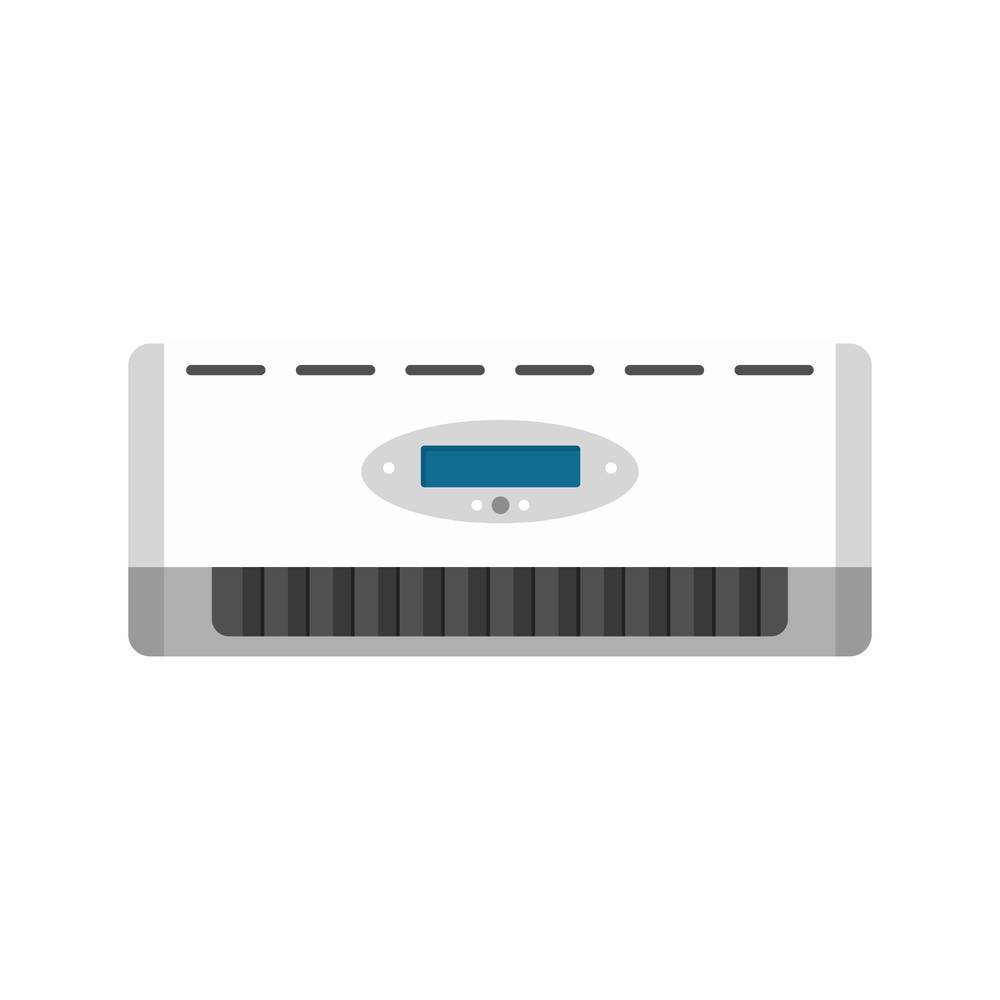 Digital conditioner icon. Flat illustration of digital conditioner vector icon for web isolated on white. Digital conditioner icon, flat style