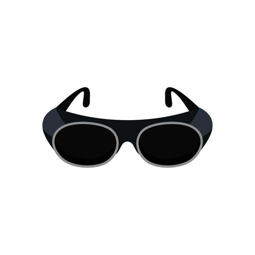 Welding glasses icon. Flat illustration of welding glasses vector icon for web isolated on white. Welding glasses icon, flat style