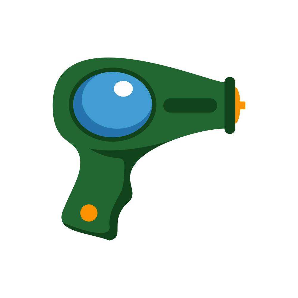 Water pistol icon. Flat illustration of water pistol vector icon for web isolated on white. Water pistol icon, flat style