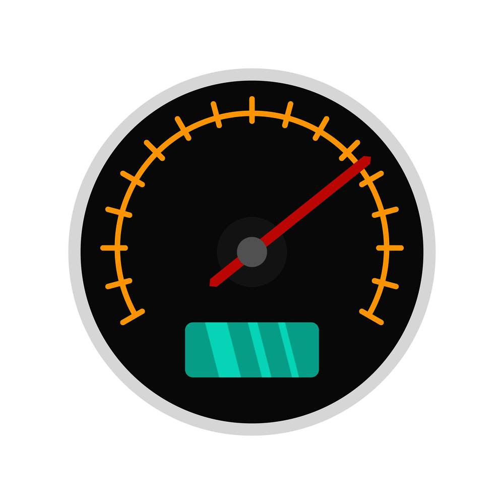 City car dashboard icon. Flat illustration of city car dashboard vector icon for web isolated on white. City car dashboard icon, flat style