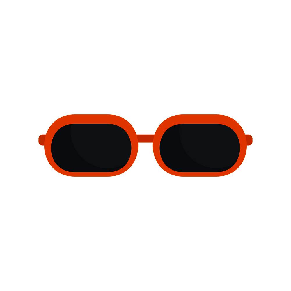 Sun glasses icon. Flat illustration of sun glasses vector icon for web isolated on white. Sun glasses icon, flat style