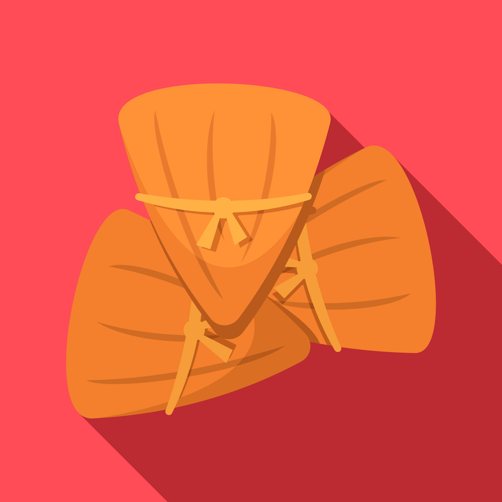 Mexican quesadilla icon. Flat illustration of mexican quesadilla vector icon for web design. Mexican quesadilla icon, flat style