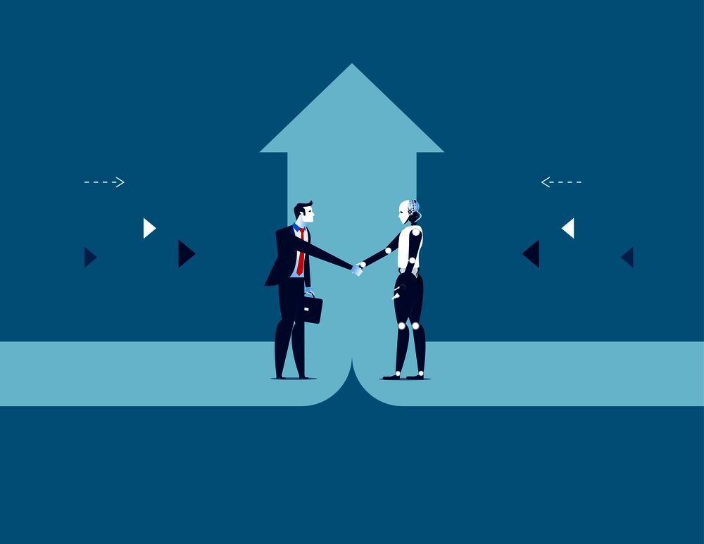 Business deal. Concept business success vector illustration.