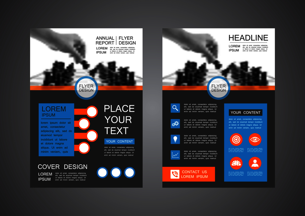 modern flyer design, cover template