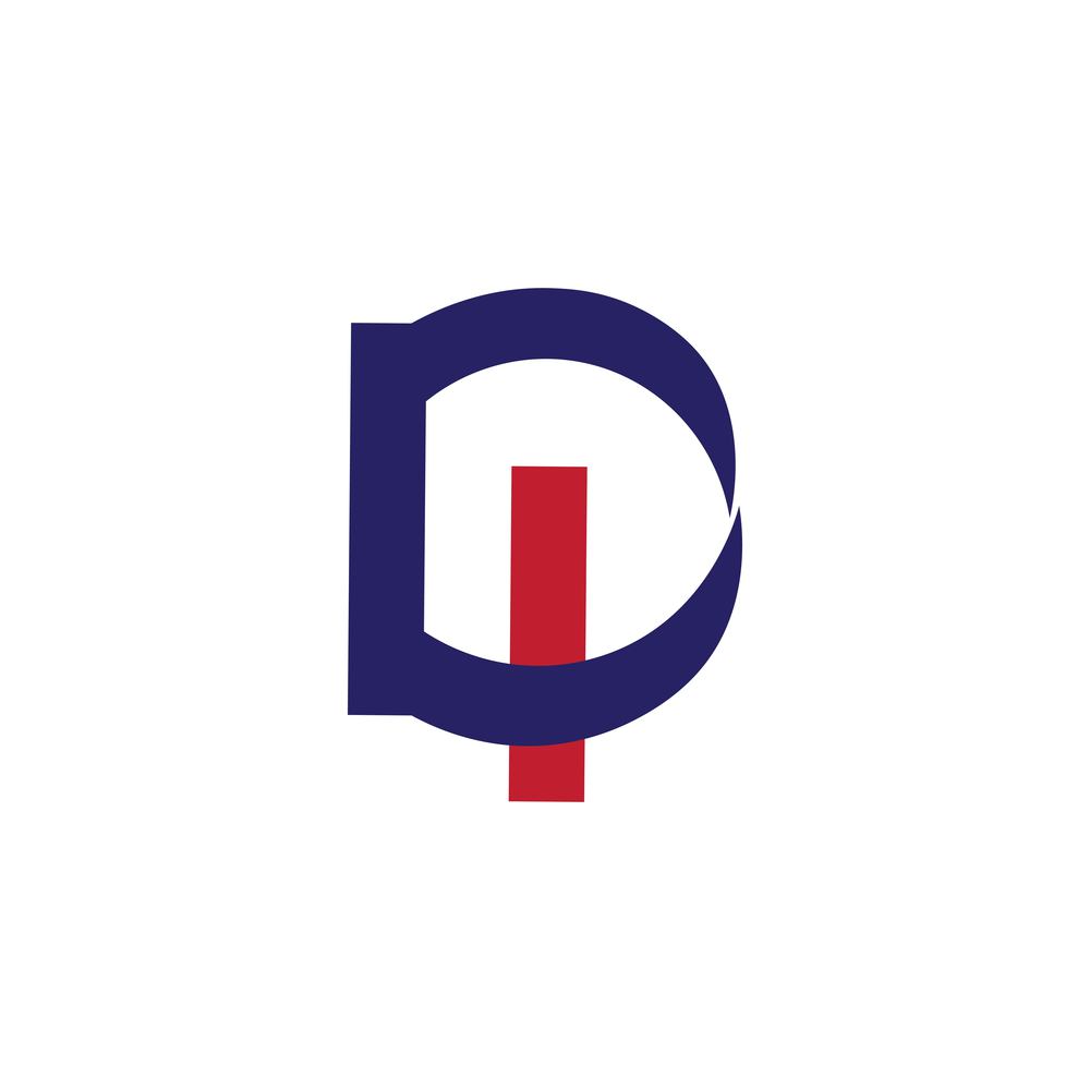letter id  logo vector