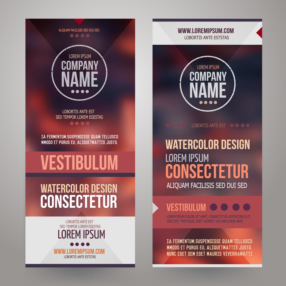 Vector Corporate identity templates design with blurred abstract background. Vector Corporate identity templates design