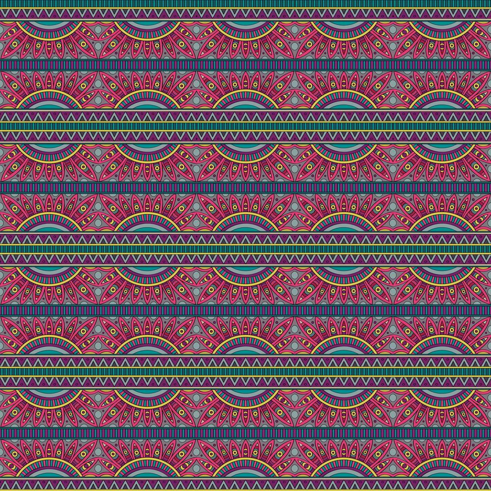 Abstract vector tribal ethnic background seamless pattern. Abstract vector tribal ethnic pattern