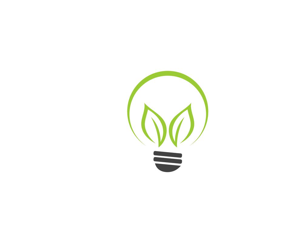 Bulp green logo template illustration design