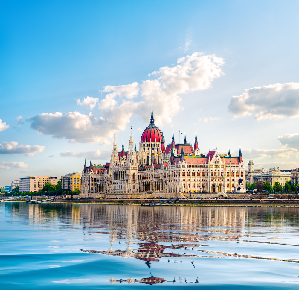 The Parliament and Danube river in Budapest