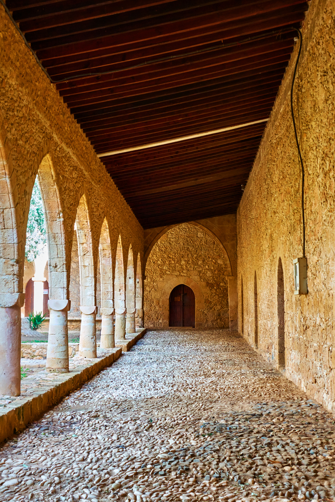 Gallery in Ayia Napa monastery, Agia Napa, Cyprus