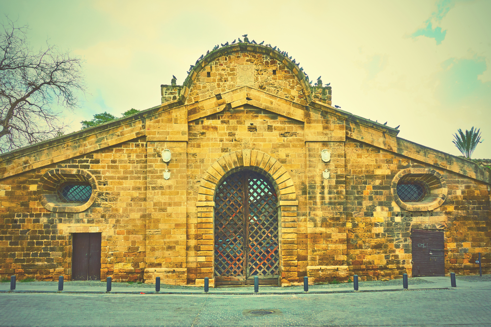 Famagusta Gate in Nicosia, Cyprus. Vintage style image