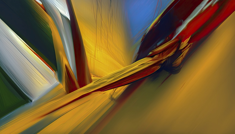 Stunning generative Ai illustration of abstract surrealism artwork with bright vibrant colours